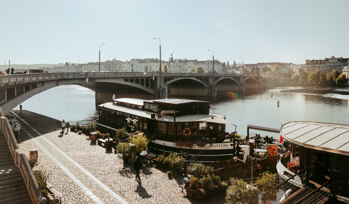 Restaurant view Prague