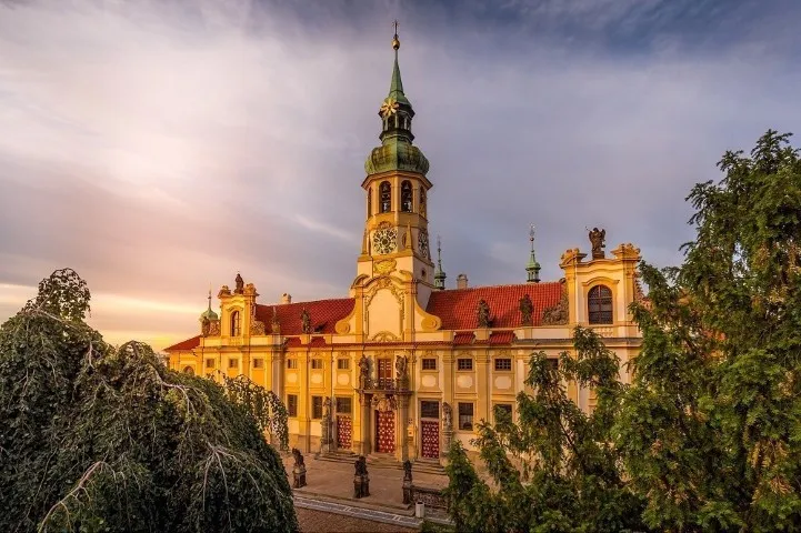 Pilgrim place Loreta church (Kostel Narozeni Pane or Prazska Loreta) in Prague