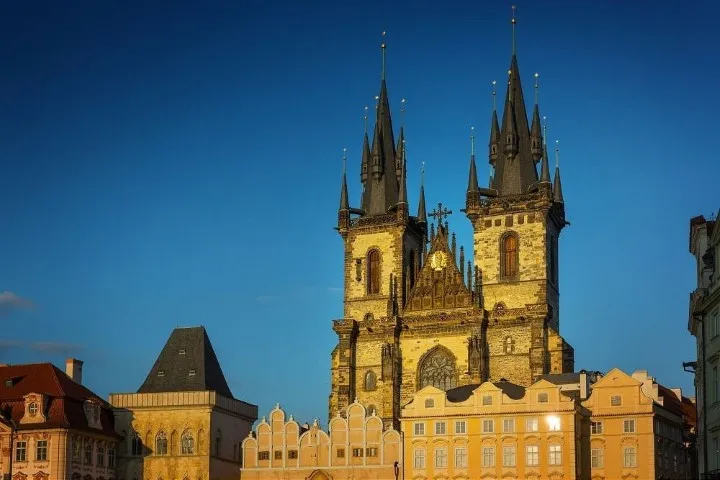 Church of Our Lady before Tyn at Old Town square in Prague, Czech Republic