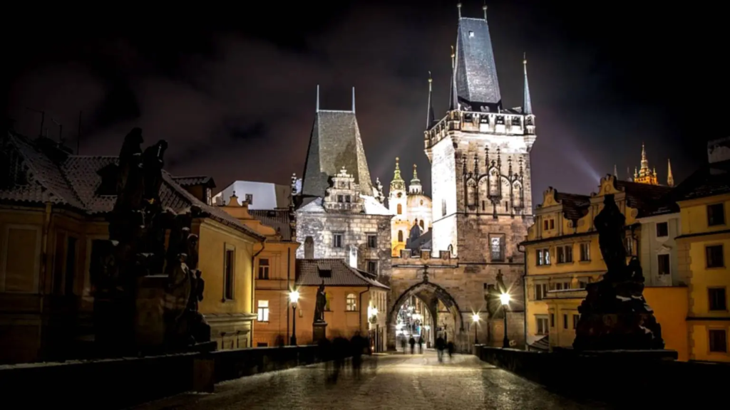 Prague by night