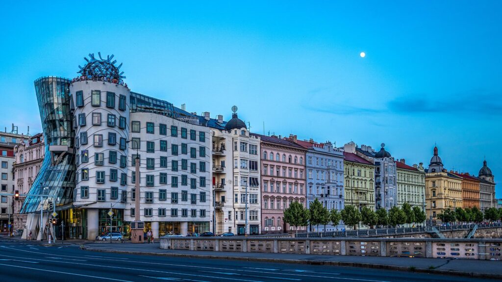 Dancing House view