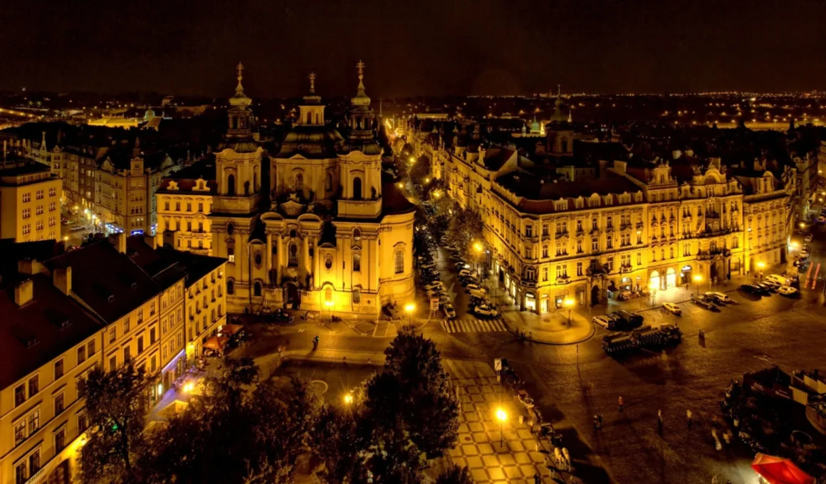 Prague by night