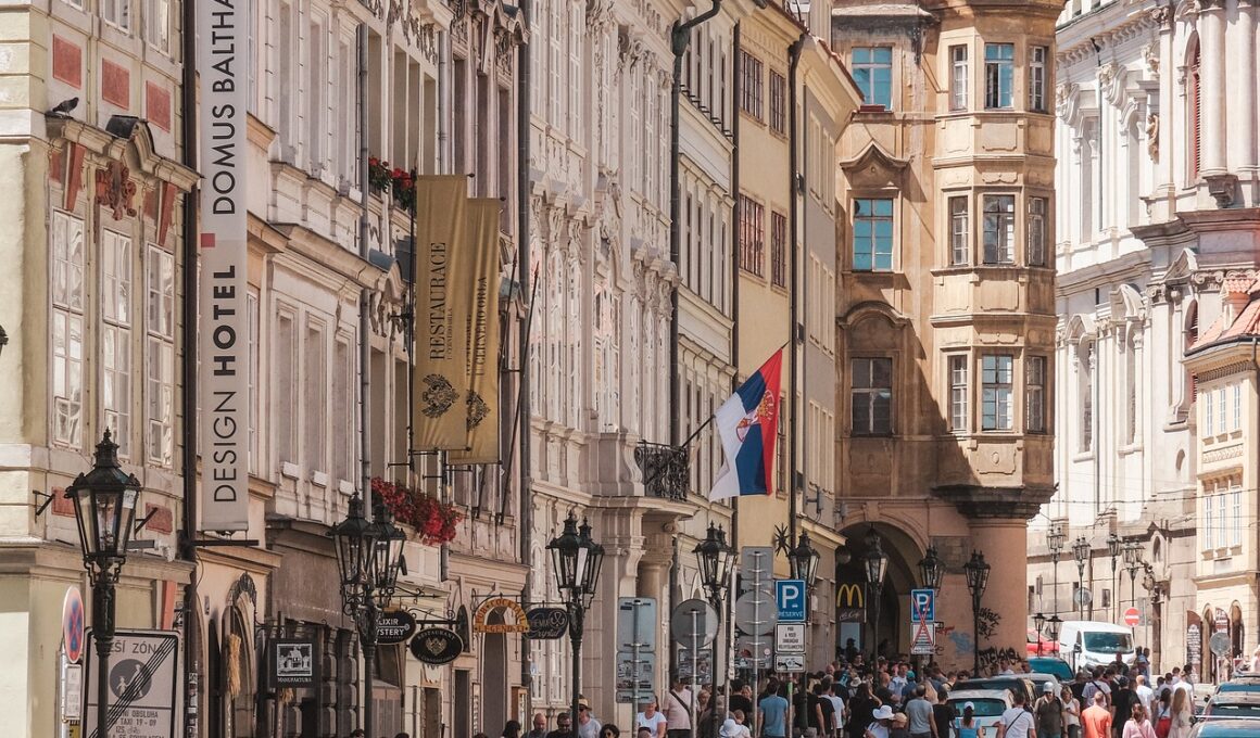 Old town Prague in summer