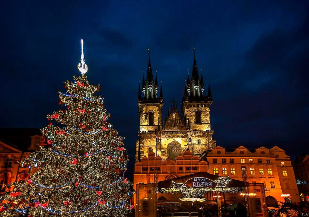 Prague Christmas tree