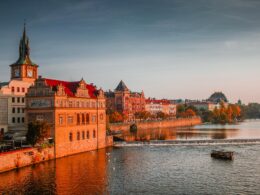 river view in prague