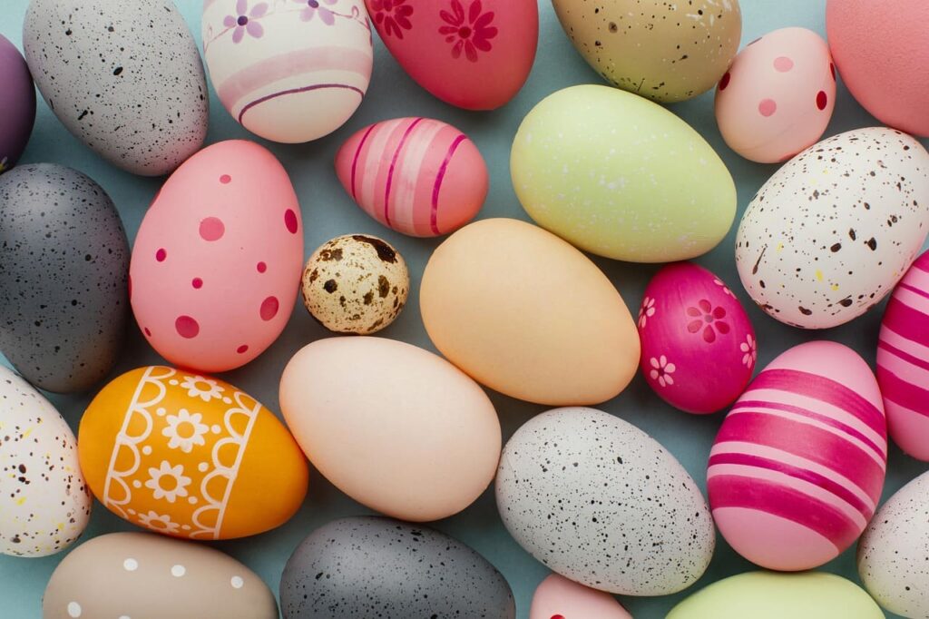 Decorated eggs