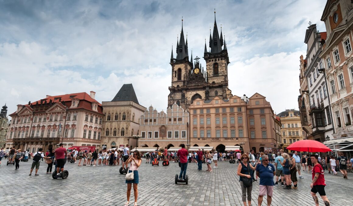 People in prague